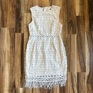 Elegant White Lace Dress